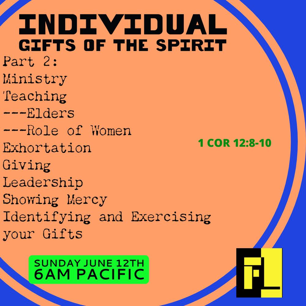 15 – Individual gifts  (part 2)